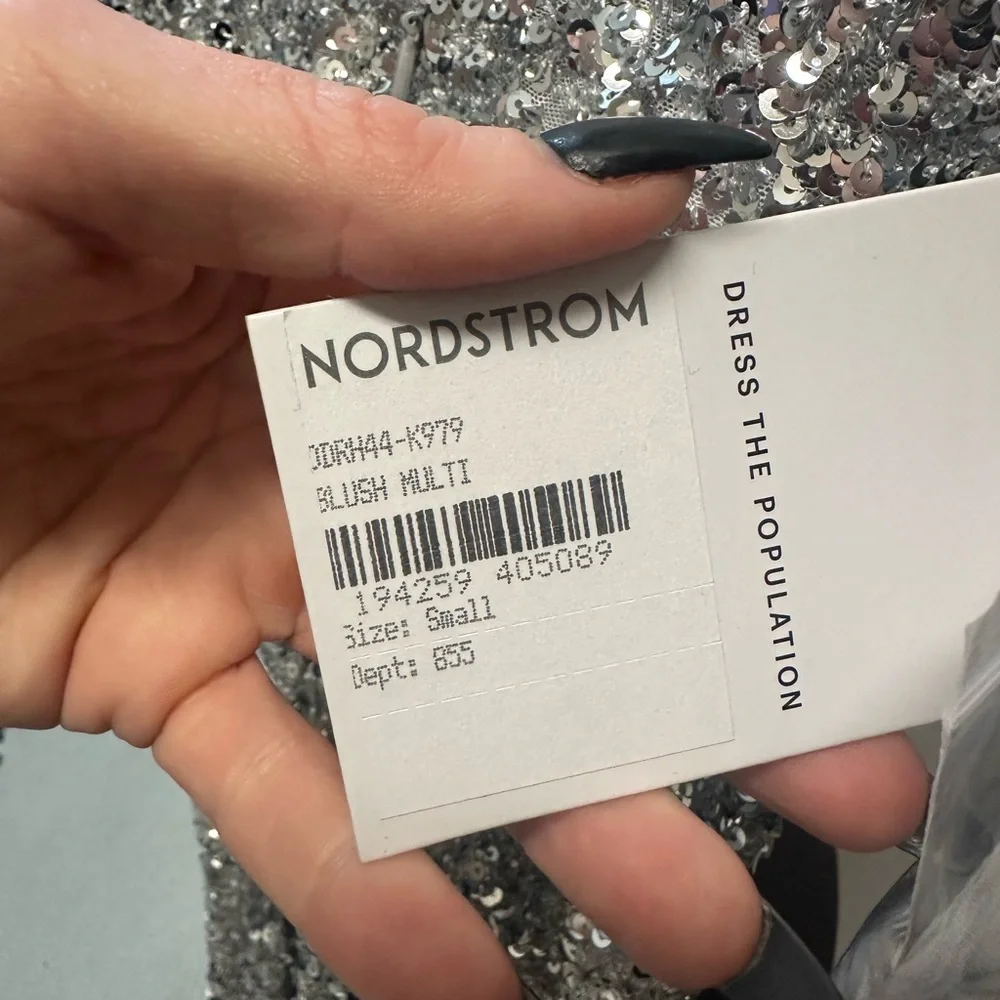 Dress The Population Sequin Gown-Small - Picture 7 of 9